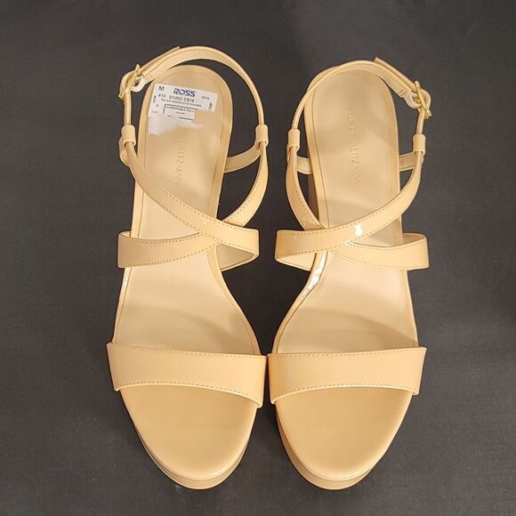 BRAND NEW STUART WEITZMAN WOMEN'S NATURAL AVE 75 WEDGE SANDAL - Picture 2 of 16